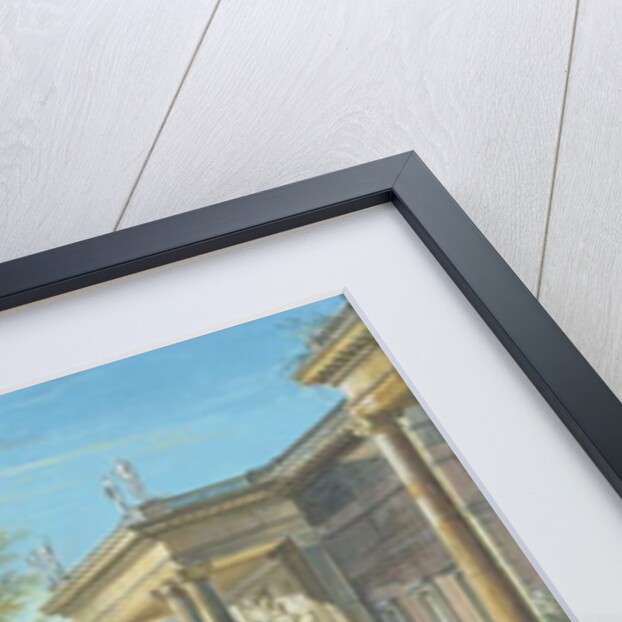 Port Scene with Setting Sun by Jean-Baptiste Lallemand