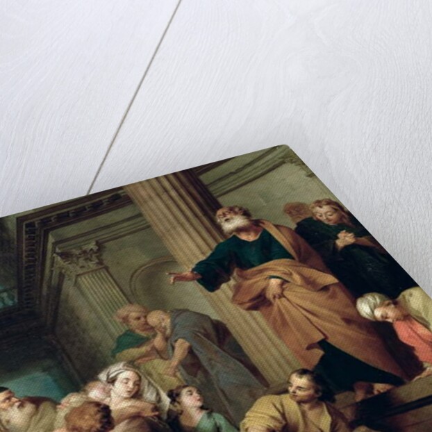 The Death of Sapphira, Wife of Ananius by Sebastien II Le Clerc