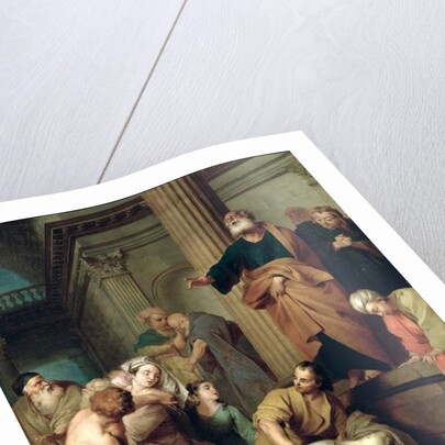 The Death of Sapphira, Wife of Ananius by Sebastien II Le Clerc