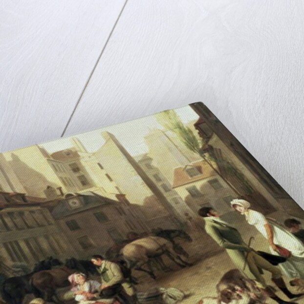 The Arrival of a Stage Coach at the Terminus by Louis Leopold Boilly