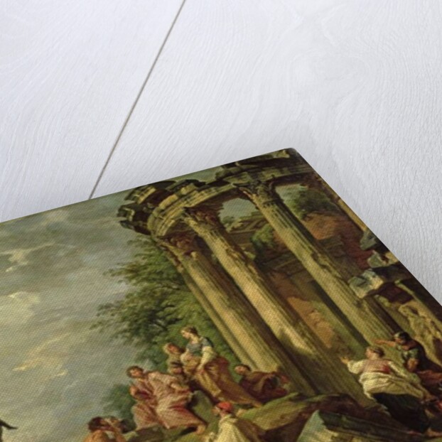 Peasants Amongst Roman Ruins, 1743 by Giovanni Paolo Pannini or Panini