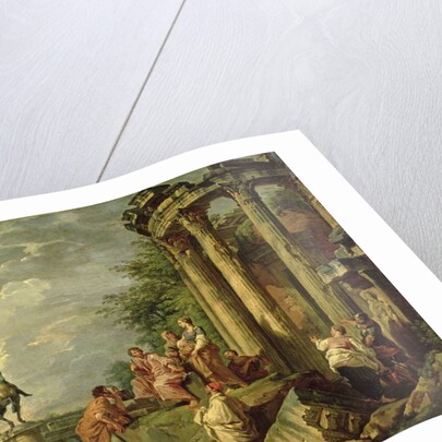 Peasants Amongst Roman Ruins, 1743 by Giovanni Paolo Pannini or Panini