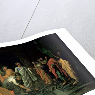 Moses and the Brazen Serpent by Nicolas Poussin