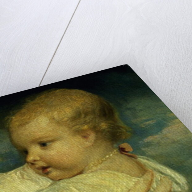 Portrait of Caroline, Duchess of Marlborough with her daughter Lady Caroline Spencer,detail of, 1764-67 by Joshua Reynolds