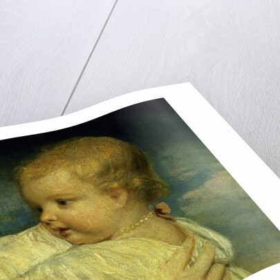 Portrait of Caroline, Duchess of Marlborough with her daughter Lady Caroline Spencer,detail of, 1764-67 by Joshua Reynolds