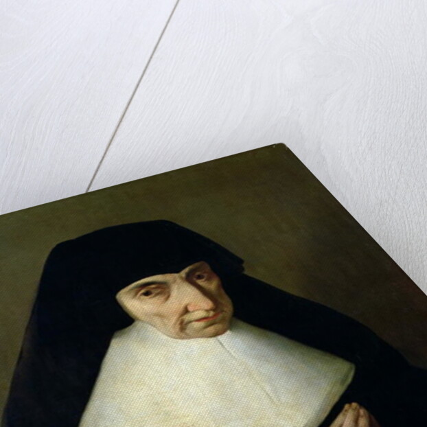 Portrait of Catherine de Montholon, founder of the Ursuline Order at Dijon by Jean Tassel