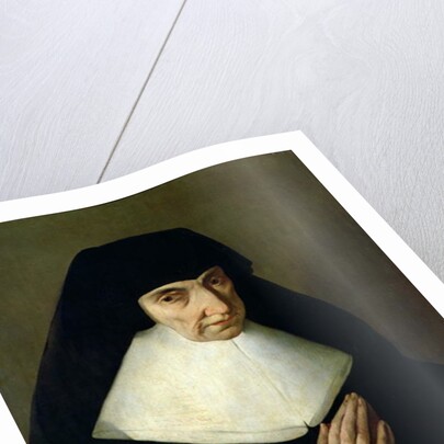 Portrait of Catherine de Montholon, founder of the Ursuline Order at Dijon by Jean Tassel