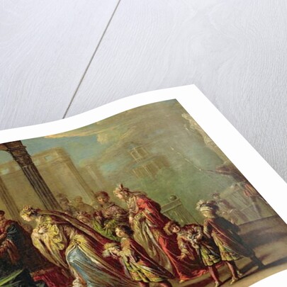 Solomon and the Queen of Sheba, or Esther before Ahasuerus, 1624 by Claude Vignon