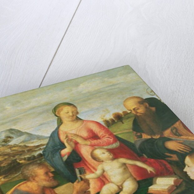 Madonna and Child with SS. Peter, Jerome and Mary Magdalene with a Bishop, 1500 by Alvise Vivarini