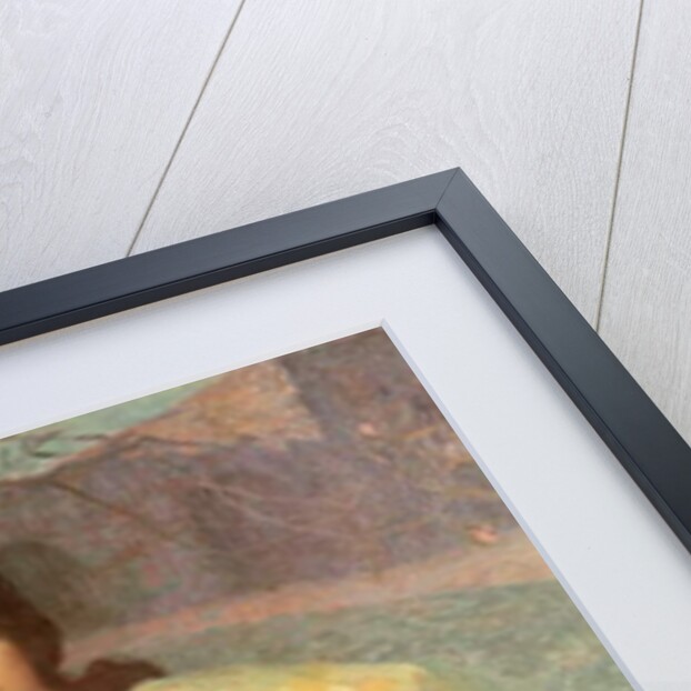 Young Girl with a Peacock by Edmond-Francois Aman-Jean