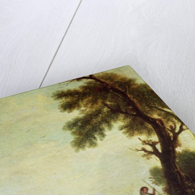 Landscape with Peasants Watching a Herd of Cattle by Francesco Zuccarelli