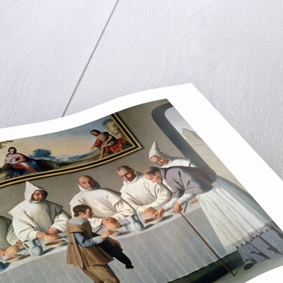St. Hugh of Cluny in the Refectory of the Carthusians, 1633 by Francisco de Zurbaran