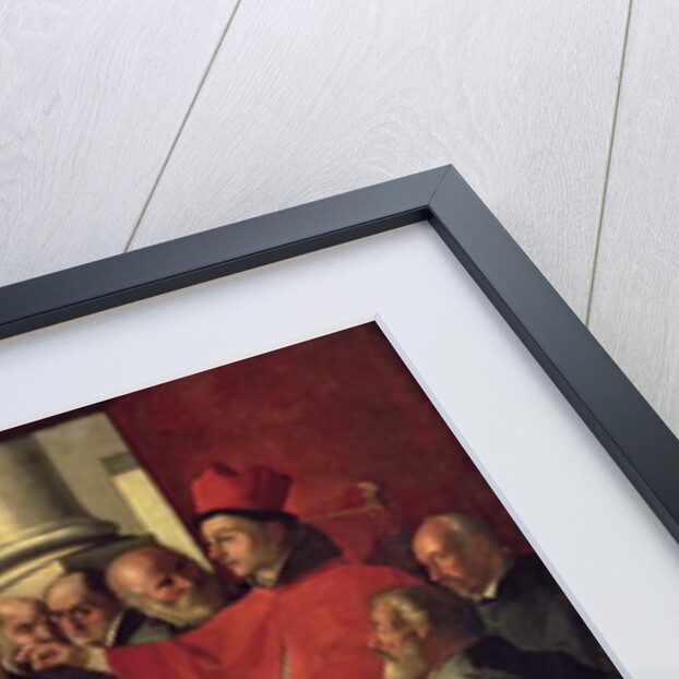 St. Bonaventure at the Council of Lyons in 1274, 1627 by Francisco de Zurbaran
