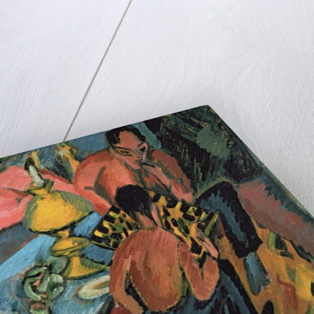 Otto Muller Playing Chess, 1913 by Ernst Ludwig Kirchner