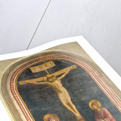 Crucifixion with the Virgin, SS. John the Evangelist and Dominic from the Convent of San Marco, Fiesole, 1442 by Fra Angelico