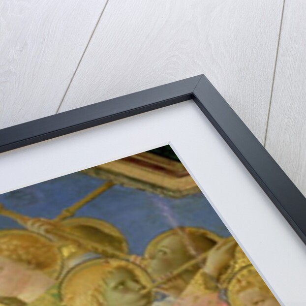 The Coronation of the Virgin, detail showing musical angels, c.1430-32 by Fra Angelico