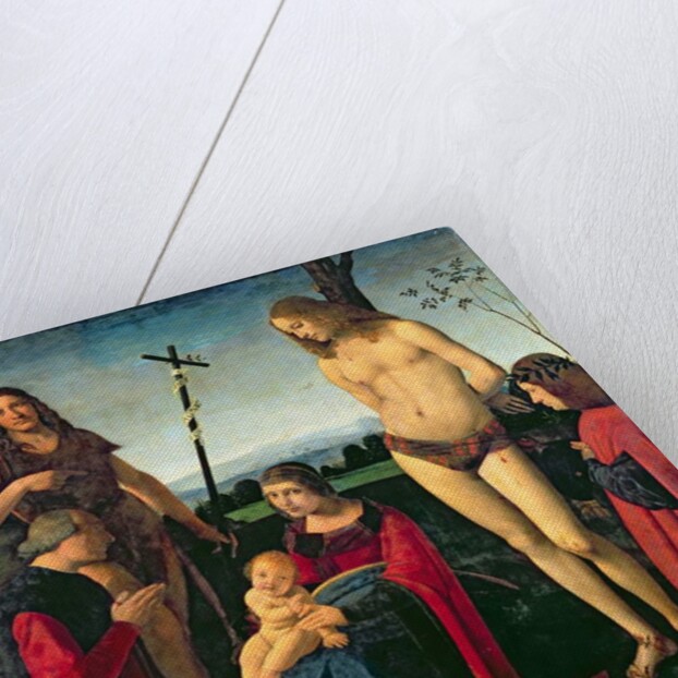 Madonna and Child with SS. John the Baptist and Sebastian Between Two Donors, c.1500 by Giovanni Antonio Boltraffio