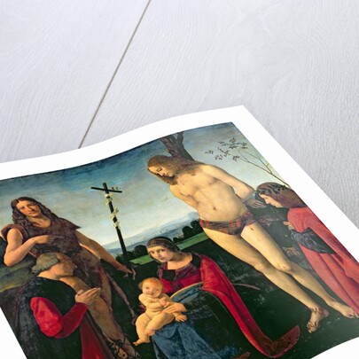 Madonna and Child with SS. John the Baptist and Sebastian Between Two Donors, c.1500 by Giovanni Antonio Boltraffio