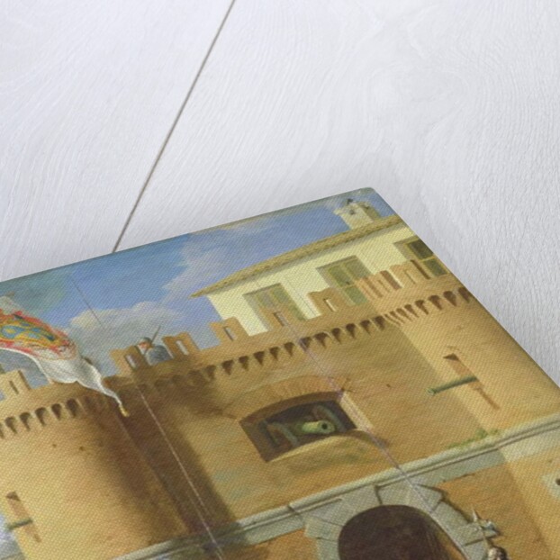 Soldiers outside a Fortified Castle by Michele Giambono