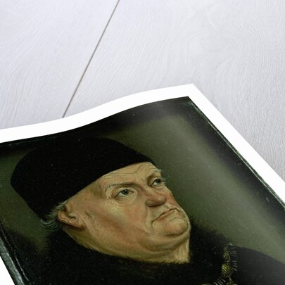 The Matheron Diptych: portrait of Rene I the 'Good' Duke of Anjou, Count of Provence and Piedmont, left-hand panel by Nicolas Froment