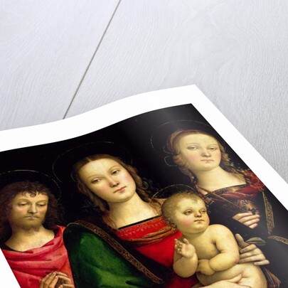 The Madonna and Child with St. John the Baptist and St. Catherine of Alexandria by Pietro Perugino