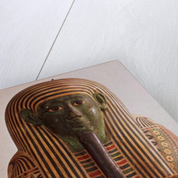 Outer lid of the sarcophagus of Psametik I Late Period by Egyptian 26th Dynasty