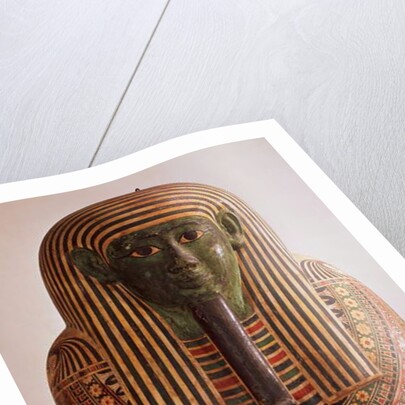 Outer lid of the sarcophagus of Psametik I Late Period by Egyptian 26th Dynasty