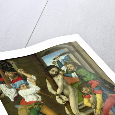 The Flagellation of Christ, side panel of the Altarpiece of the Passion by Master of the Strache Altar