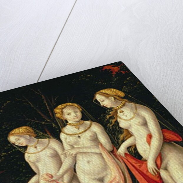 The Destruction of Troy and the Judgement of Paris, detail depicting Artemis, Hera and Aphrodite, 1540 by Matthias Gerung or Gerou