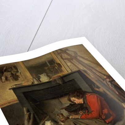 Interior of a Studio, 1845 by Octave Tassaert