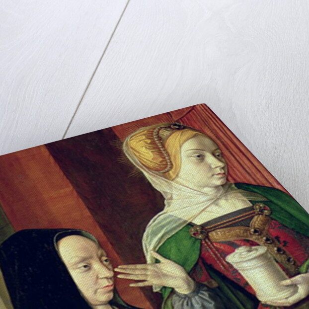 Madeleine of Bourgogne presented by St. Mary Magdalene by Master of Moulins
