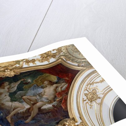 Psyche and Cupid, ceiling panel from the Salon de la Princesse by Charles Joseph Natoire