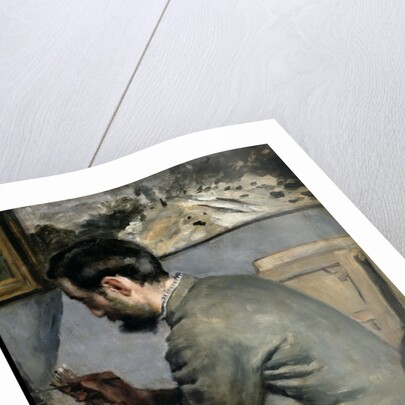 Frederick Bazille at his Easel, 1867 by Pierre Auguste Renoir