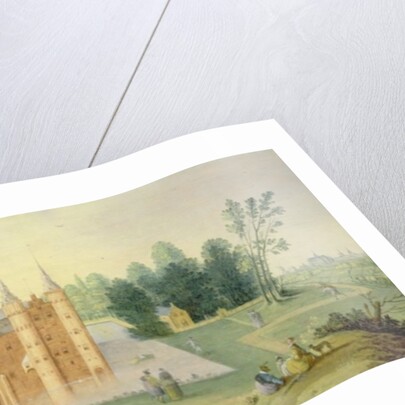 Abbey and Chateau at Egmond by Claes Jacobsz. van der Heck