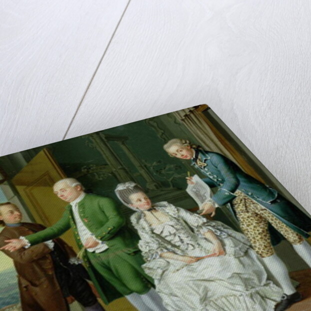 An Interior with Elegant Company by Venceslao Verlin