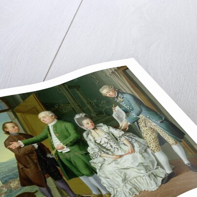 An Interior with Elegant Company by Venceslao Verlin