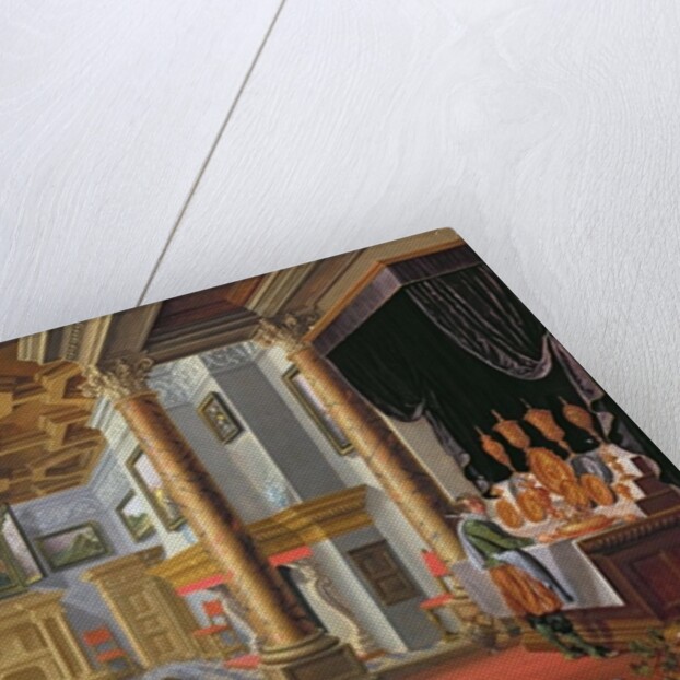 Elegant Figures dining in a Courtly Interior by B. van & Velde E. van de Bassen