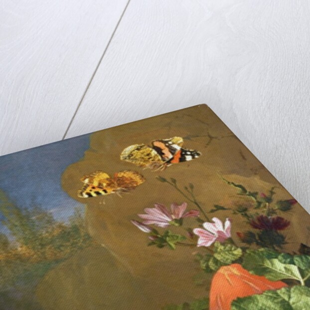 Still Life of Forest Floor with Flowers, Mushrooms and Snails by Elias van den Broeck