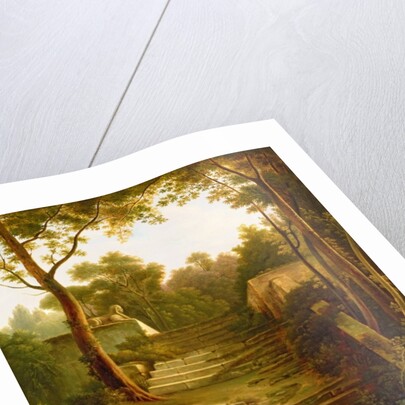 An Artist within the Ruins of an Italian Garden by Charles de Chatillon