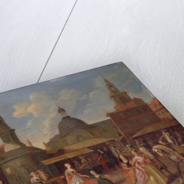View of Stocks Market, City of London by Joseph van Aken