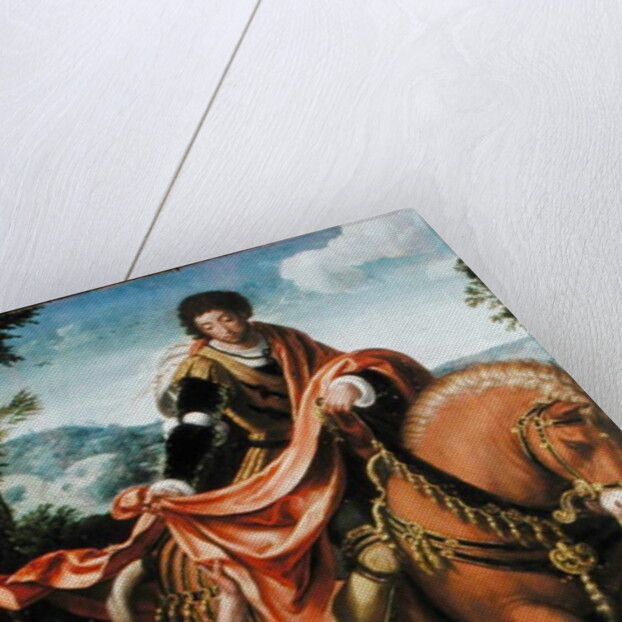 Saint Martin dividing his Cloak by Pieter Coecke van Aelst