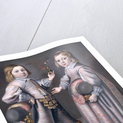 A Portrait of Two Children by Hendrick Munnichoven