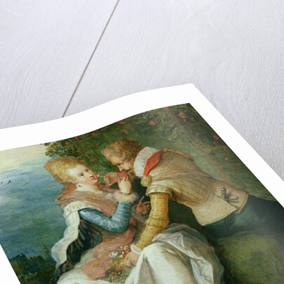 Two Lovers in a Garden by Frans II the Younger Francken