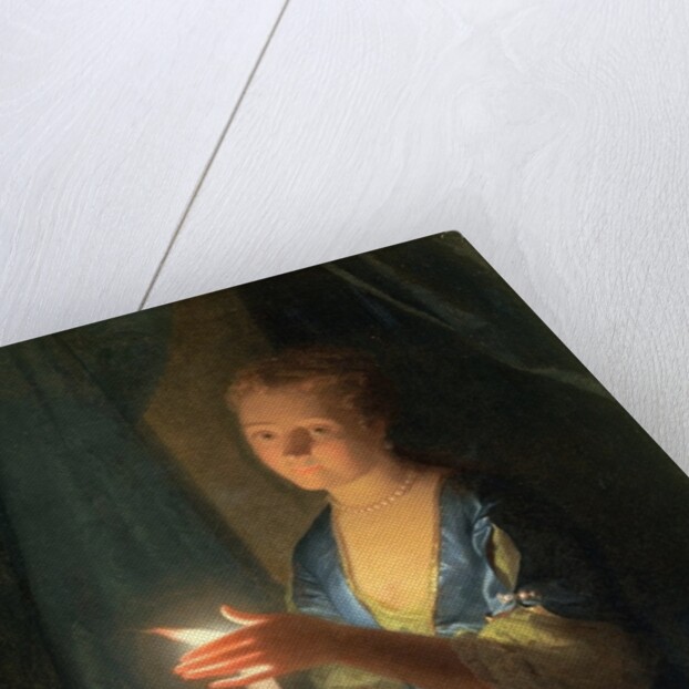 A Lady holding a Candle by Godfried Schalken or Schalcken