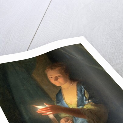 A Lady holding a Candle by Godfried Schalken or Schalcken