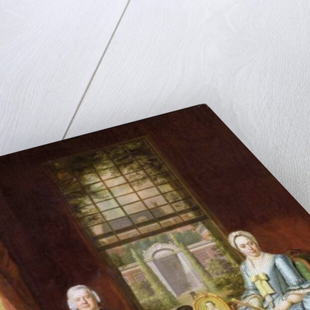 A family Portrait of a Gentleman and his Wife by Hendrik Pothoven