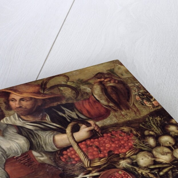 A Market Scene with Fruit and Vegetable Sellers by Frederick van Valkenborch