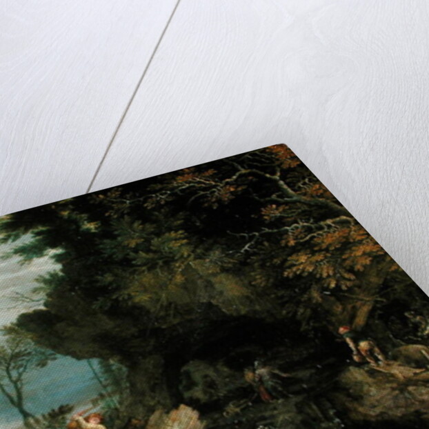 A Rocky Landscape with the Entrance to a Mine by Roelandt Jacobsz. Savery