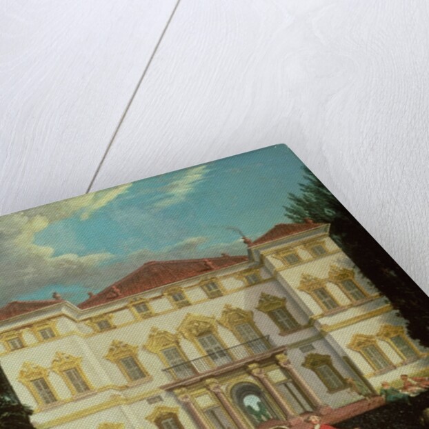 Country House with Elegant Figures by Italian School