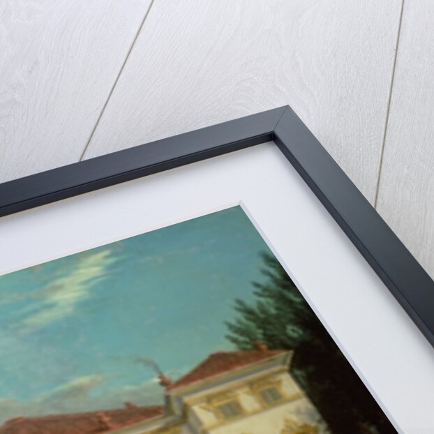 Country House with Elegant Figures by Italian School